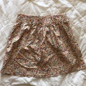 J Crew Floral Skirt